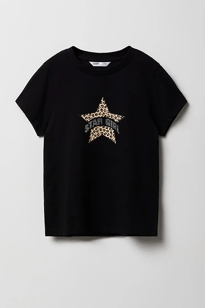 Girls Rhinestone Graphic T-Shirt