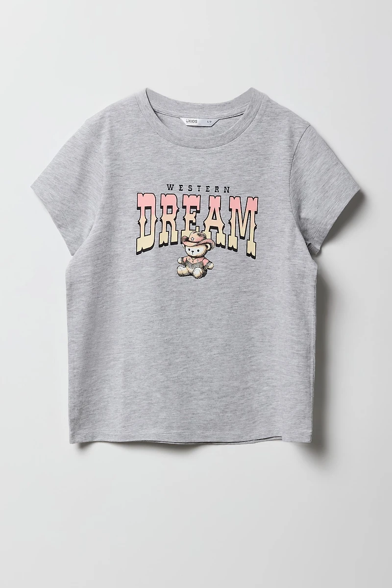 T-shirt à imprimé Western Dream pour fille