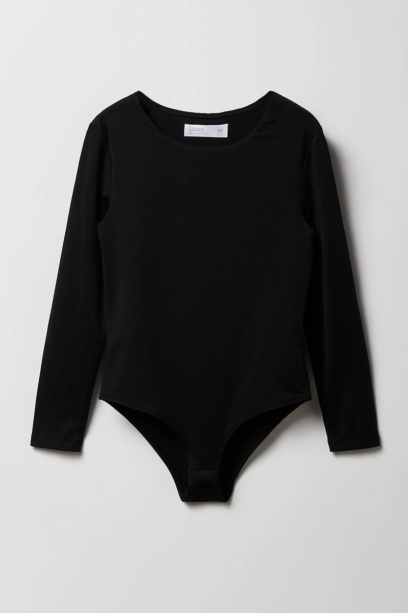 Maillot lisse à manche longue pour filles
