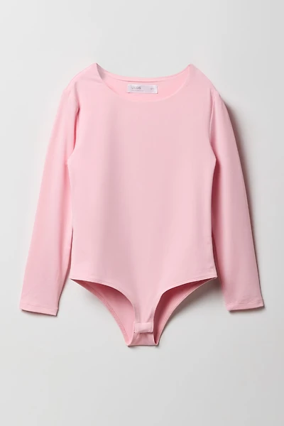 Girls Smooth Long Sleeve Bodysuit