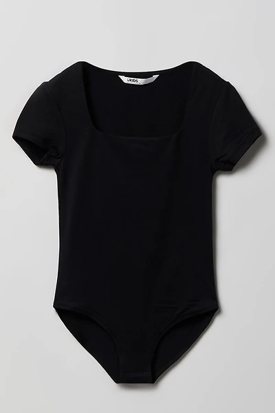 Girls Contour Square Neckline Bodysuit
