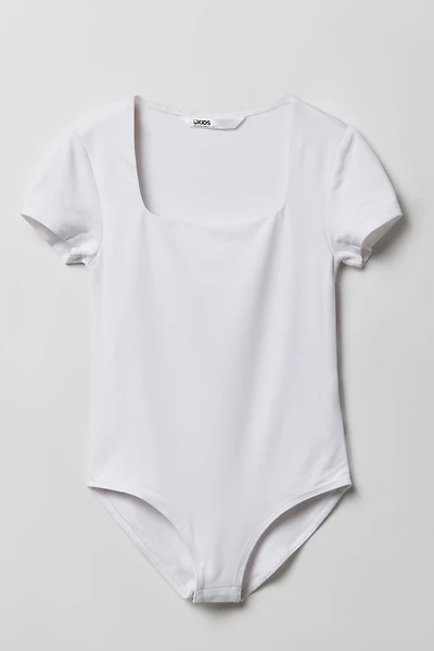 Maillot profilé à encolure carrée pour fille