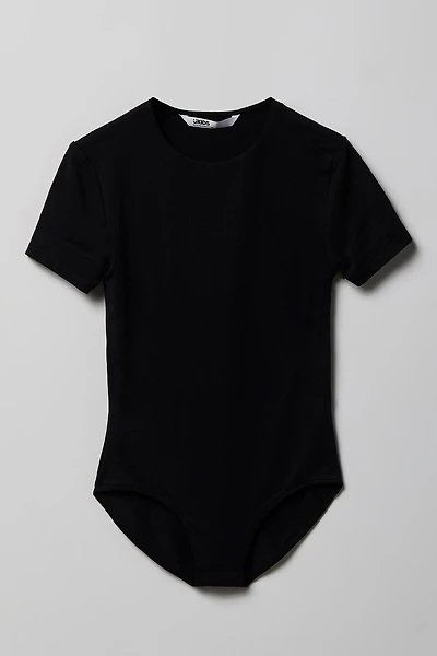 Girls Contour Crew Neck Bodysuit