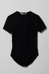 Girls Contour Crew Neck Bodysuit