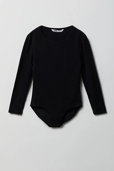 Girls Contour Crewneck Long Sleeve Bodysuit