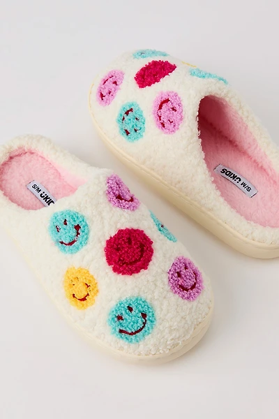 Girls Smiley Sherpa Slipper
