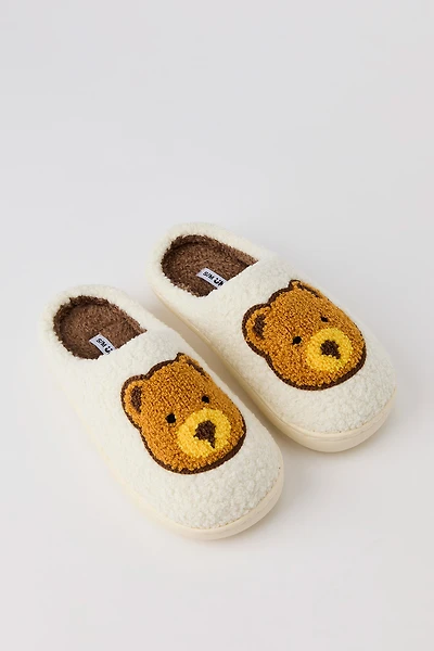 Pantoufles en Sherpa à imprimé Ours pour fille