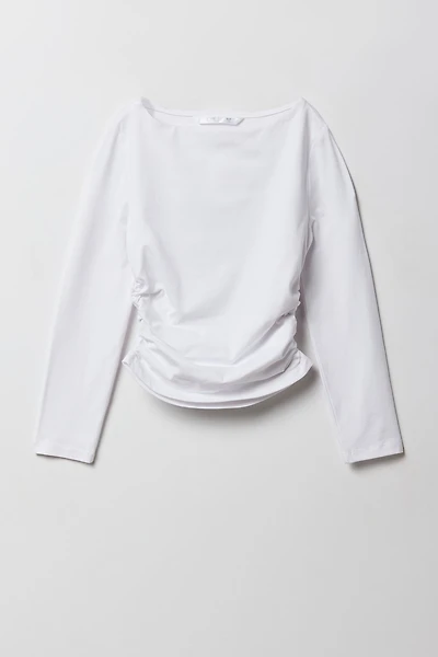 Girls Contour Side Cinched Long Sleeve Top