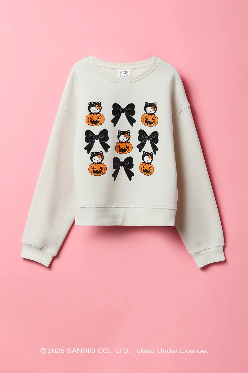 Chandail en molleton à imprimé d'Halloween Hello Kitty® pour filles