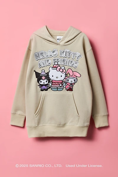 Hello Kitty® and Friends Girls Chenille Embroidered Fleece Hoodie
