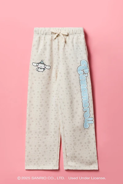 Cinnamoroll™ Girls Graphic Wide Leg Fleece Sweatpant