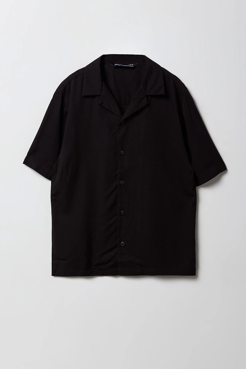Boys Collared Short Sleeve Top
