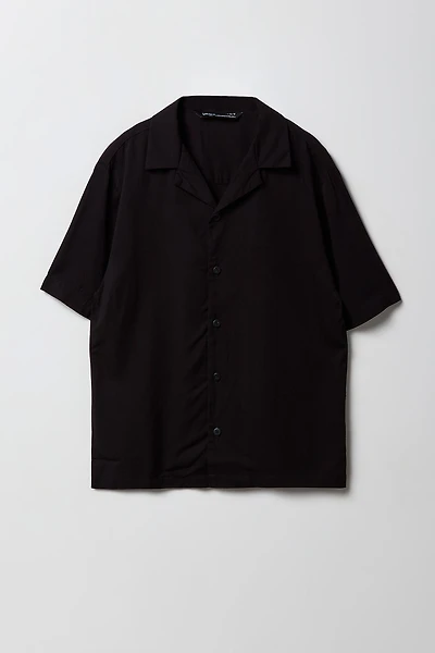 Boys Collared Short Sleeve Top