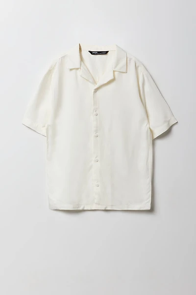 Boys Collared Short Sleeve Top