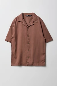Boys Collared Short Sleeve Top