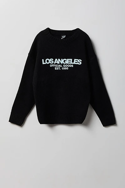Boys City Graphic Boxy Sweater