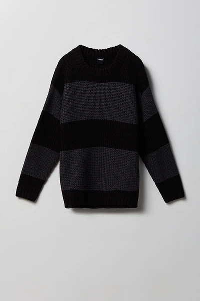 Boys Striped Boxy Sweater