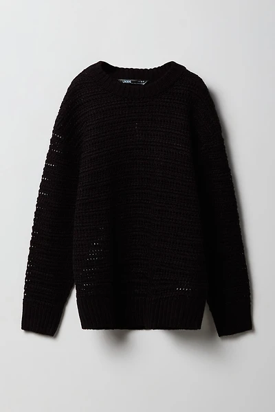 Boys Open Knit Sweater