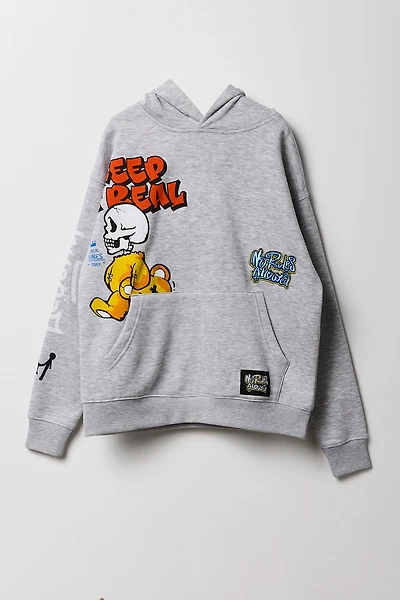 Kids Graffiti Graphic Fleece Hoodie