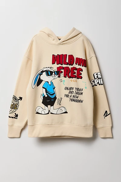 Kids Hustle Graphic Fleece Hoodie
