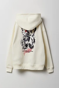 Kids Good Vibes Bear Graphic Fleece Hoodie