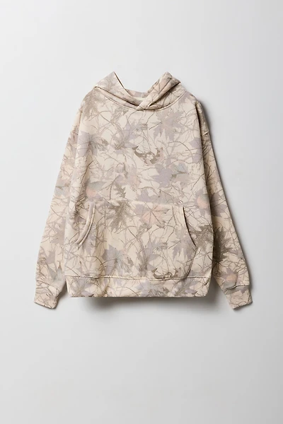 Haut à capuchon en molleton motif camouflage pour enfants