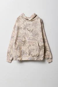 Kids Camo Printed Fleece Hoodie