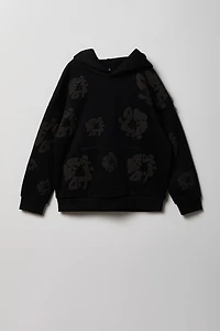 Kids Fleece Puffed Graphic Hoodie