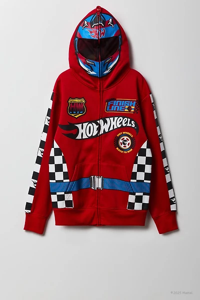 Hot Wheels™ Kids Printed Full Zip Fleece Hoodie