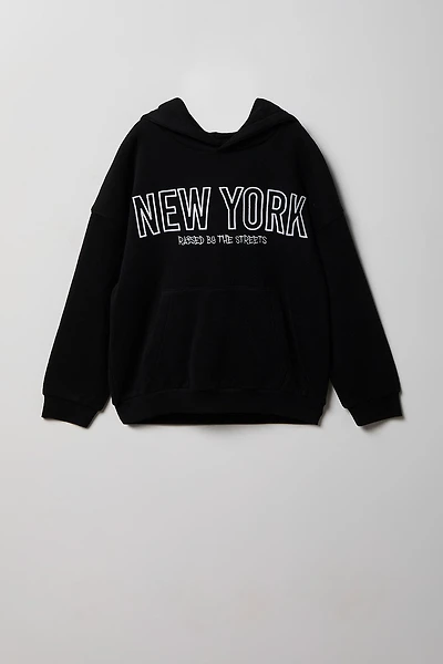 Kids Fleece Embroidered Hoodie