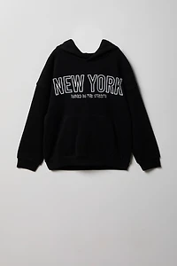 Kids Fleece Embroidered Hoodie