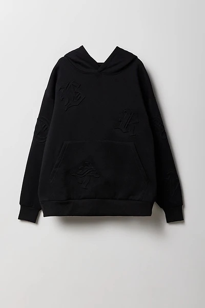 Kids Embossed Fleece Hoodie