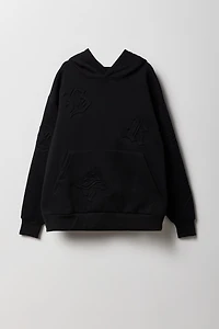 Kids Embossed Fleece Hoodie