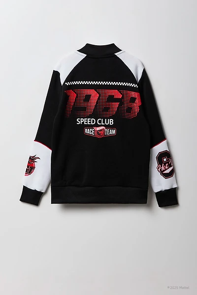 Hot Wheels™ Kids Graphic Fleece Bomber Jacket