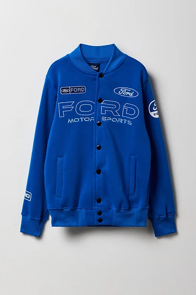 Blouson aviateur en molleton à imprimé Ford pour enfant