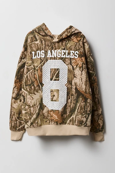 Kids Camo Fleece Graphic Hoodie