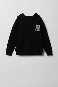 Kids Embroidered Fleece Hoodie