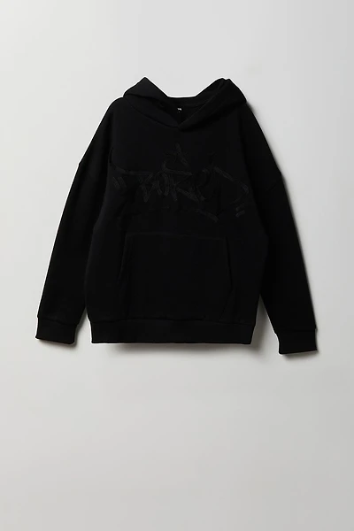 Kids Embroidered Graffiti Hoodie