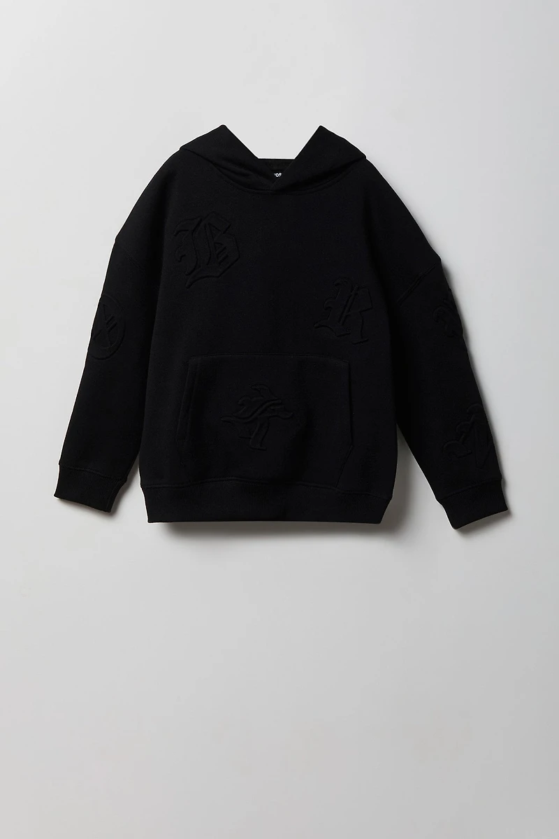 Kids Gothic Font Fleece Hoodie