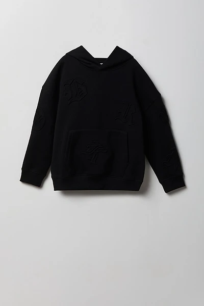 Kids Gothic Font Fleece Hoodie