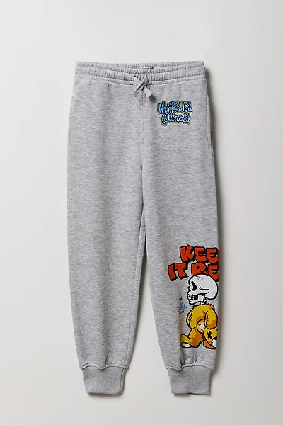 Kids Graffiti Graphic Fleece Jogger