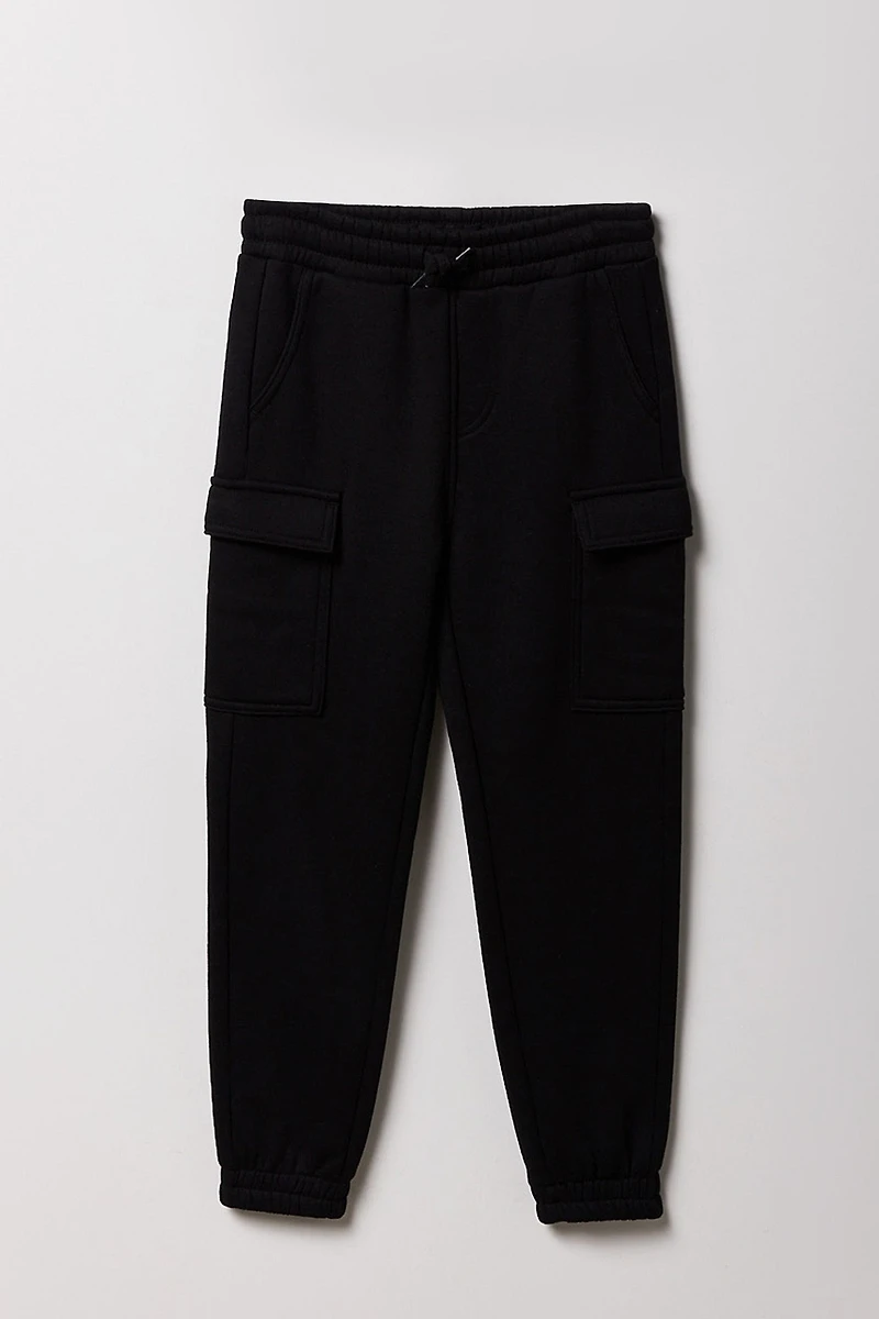 Jogger cargo en molleton classique pour garçon