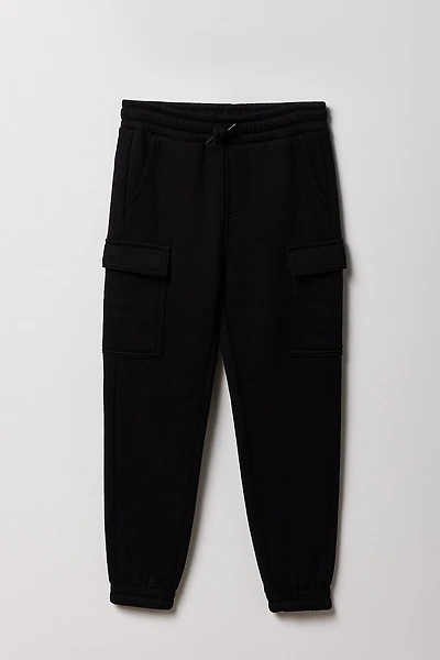 Boys Classic Fleece Cargo Jogger