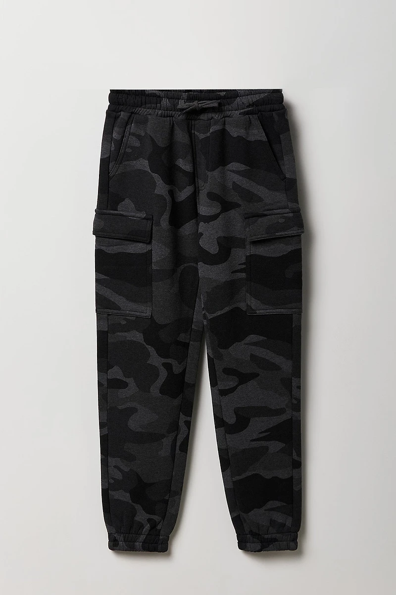 Jogger cargo en molleton classique pour garçon