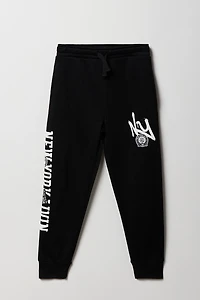 Kids NYC Embroidered Fleece Jogger