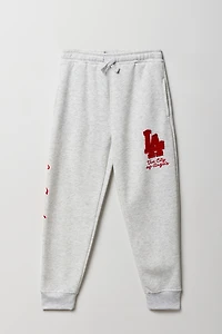 Kids LA Graphic & Embroidered Fleece Jogger