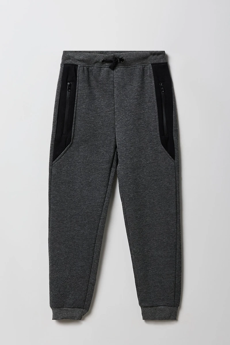 Kids Colourblock Fleece Jogger