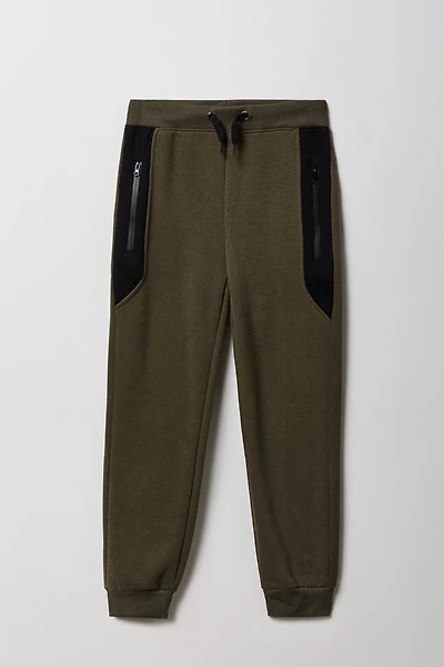 Kids Colourblock Fleece Jogger