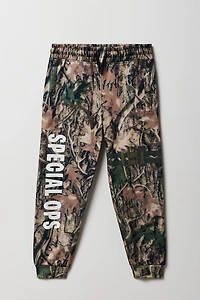 Kids Special Ops Graphic Camo Fleece Jogger