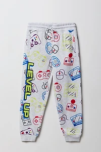 Kids Gamer Printed Fleece Jogger